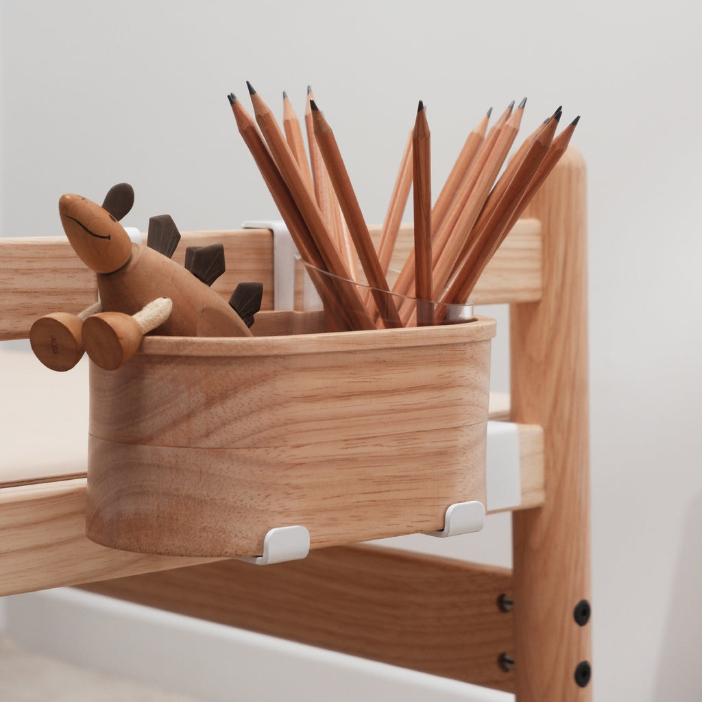 Wooden table art bin for Kids 