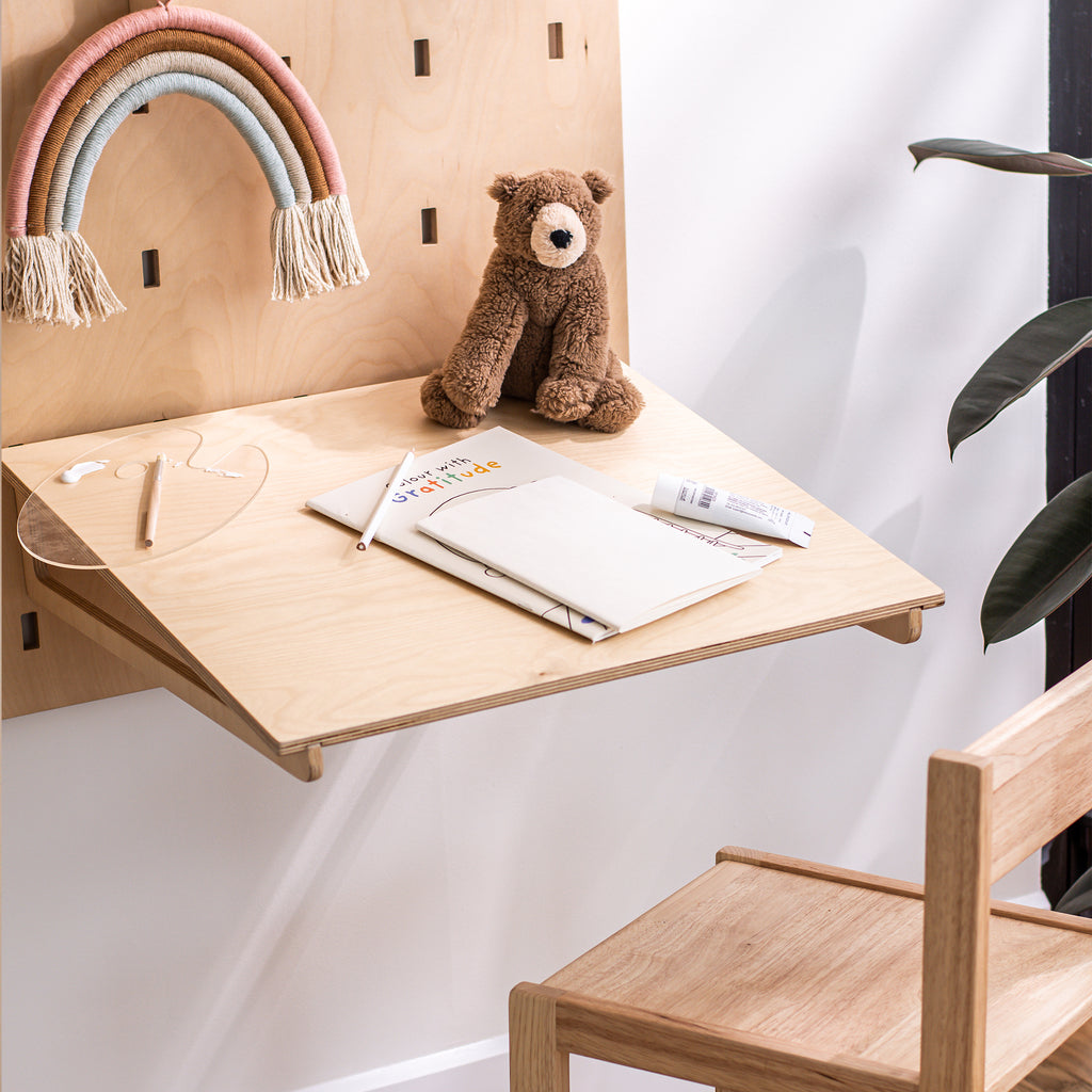 Pegboard Inclined Desk for Kids 