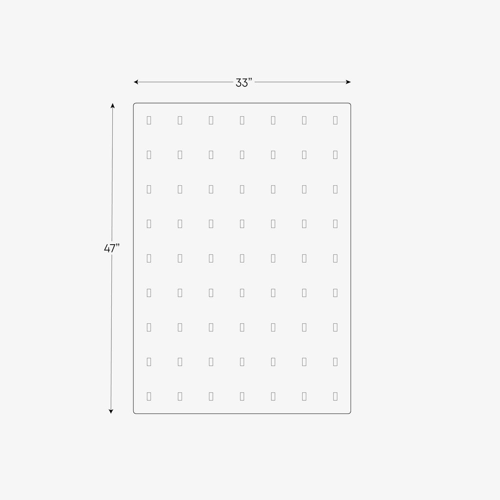 Kids Pegboard work set dimensions